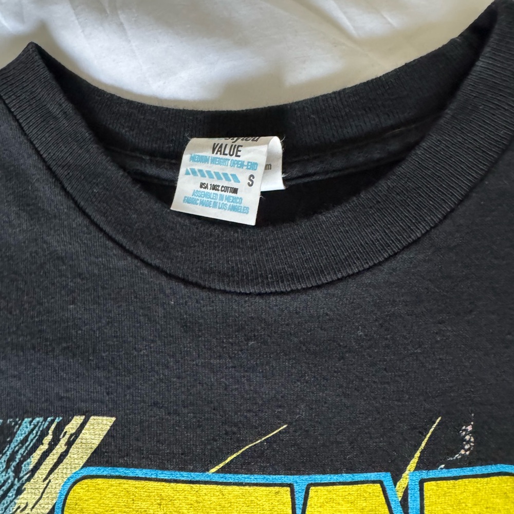 Star Wars Black Tee with Yellow and Blue Graphic - Picture 3 of 4